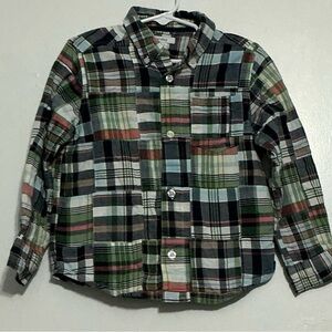 Greendog Multicolor Plaid Button Down Shirt